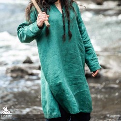 Halvar Linen Tunic - Green