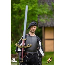 Minstrel Hat - Black, Red & Green