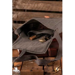 Traveller's Satchel - Canvas - Grey - LARP Costume Accessories