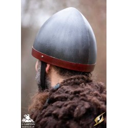 RFB Helmet - Dark Metal - Ready for Battle - LARP Plate Metal Helmet