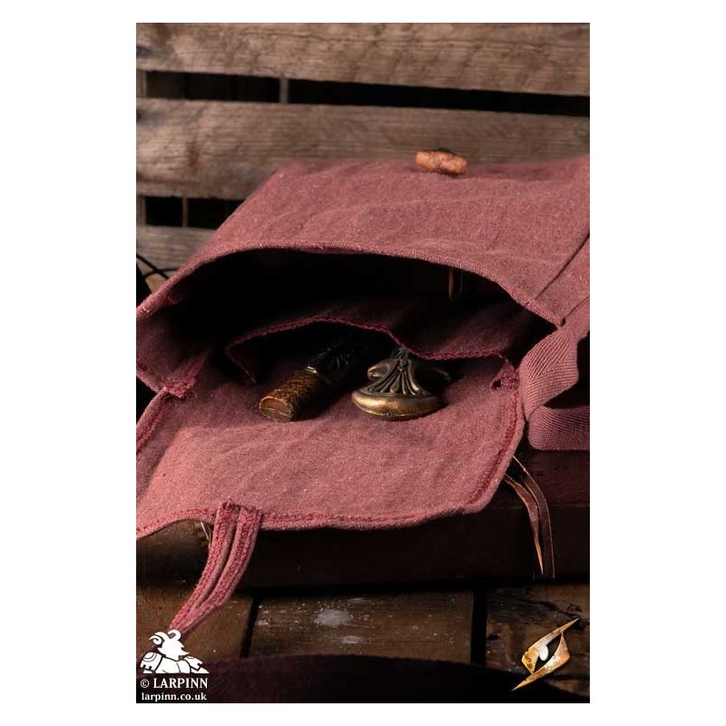 Traveller's Satchel - Canvas - Ruby Brown