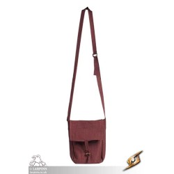 Traveller's Satchel - Canvas - Ruby Brown