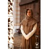 Liripiped Hood - Brushed Wool - Brown - LARP Costumes
