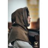 Liripiped Hood - Brushed Wool - Brown - LARP Costumes