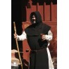 Liripiped Hood - Brushed Wool - Black - LARP Costumes