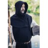 Liripiped Hood - Brushed Wool - Black - LARP Costumes