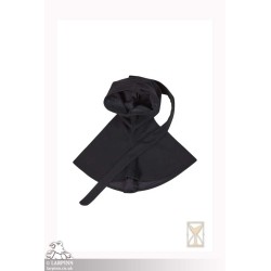 Liripiped Hood - Brushed Wool - Black - LARP Costumes