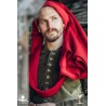 Liripiped Hood - Brushed Wool - Red - LARP Costumes