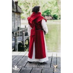 Liripiped Hood - Brushed Wool - Red - LARP Costumes