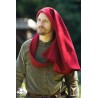 Liripiped Hood - Brushed Wool - Red - LARP Costumes