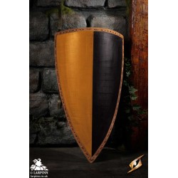 Heater Shield - Yellow & Black - 22IN x 36IN - LARP Shield