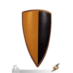 Heater Shield - Yellow & Black - 22IN x 36IN - LARP Shield