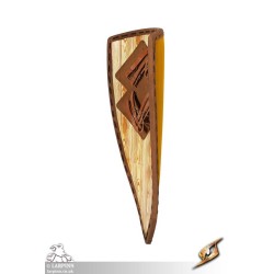 Heater Shield - Yellow & Black - 22IN x 36IN - LARP Shield