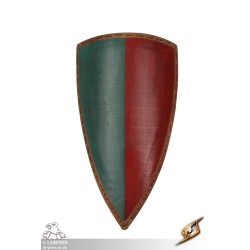 Heater Shield - Green & Red - 22IN x 36IN - LARP Shield