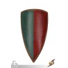 Heater Shield - Green & Red - 22IN x 36IN - LARP Shield