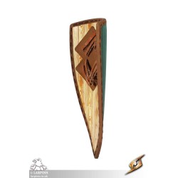 Heater Shield - Green & Red - 22IN x 36IN - LARP Shield