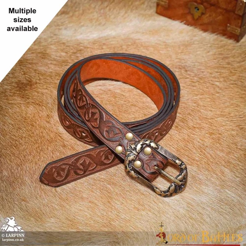 Thorn Belt - Brown - 67in - Leather Costume