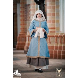 Matilde Overtunic - Medieval Dress - Blue - LARP Costume