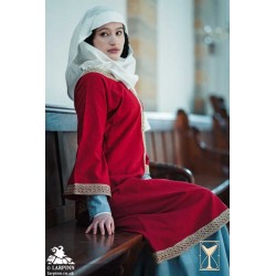Matilde Overtunic - Medieval Dress - Red - LARP Costume