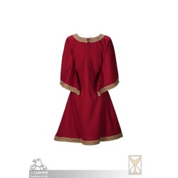 Matilde Overtunic - Medieval Dress - Red - LARP Costume