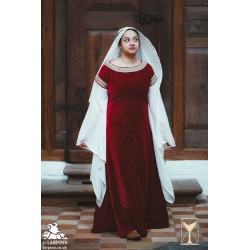 Bliaut Noble Dress - Red - LARP Costume