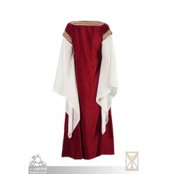 Bliaut Noble Dress - Red - LARP Costume