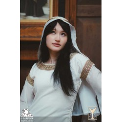 Bliaut Noble Dress - White - LARP Costume