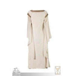 Bliaut Noble Dress - White - LARP Costume