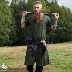 Richard Short Sleeve Tunic - Green - LARP Costumes