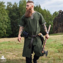 Richard Short Sleeve Tunic - Green - LARP Costumes