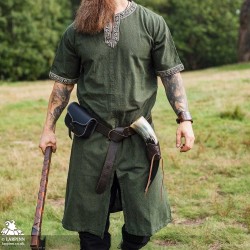 Richard Short Sleeve Tunic - Green - LARP Costumes