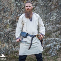 Rasvyn Medieval Tunic - Long Sleeve - Natural - LARP Costumes