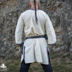 Rasvyn Medieval Tunic - Long Sleeve - Natural - LARP Costumes