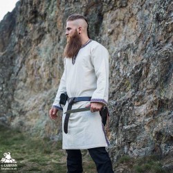 Rasvyn Medieval Tunic - Long Sleeve - Natural - LARP Costumes