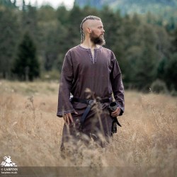 Rasvyn Medieval Tunic - Long Sleeve - Brown - LARP Costumes