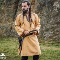 Rasvyn Medieval Tunic - Long Sleeve - Honey Brown - LARP Costumes