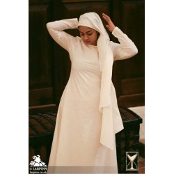 Rectangular Veil and Fillet - Cotton - LARP Costume