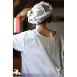 Rectangular Veil and Fillet - Linen Blend - LARP Costumes