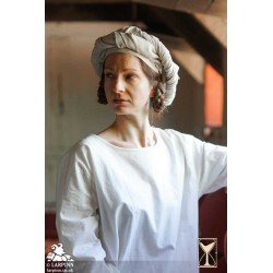 Rectangular Veil and Fillet - Linen Blend - LARP Costumes
