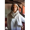 Rectangular Veil and Fillet - Linen Blend - LARP Costumes