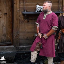 Richard Short Sleeve Tunic - Red - LARP Costumes