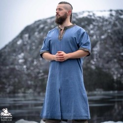 Richard Short Sleeve Tunic - Light Blue - LARP Costumes