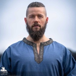 Richard Short Sleeve Tunic - Light Blue - LARP Costumes
