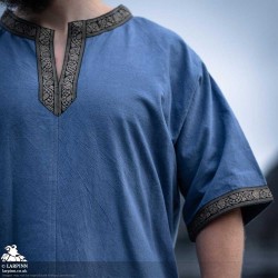 Richard Short Sleeve Tunic - Light Blue - LARP Costumes