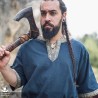 Richard Short Sleeve Tunic - Dark Blue - LARP Costumes