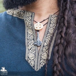 Richard Short Sleeve Tunic - Dark Blue - LARP Costumes