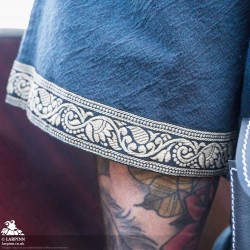 Richard Short Sleeve Tunic - Dark Blue - LARP Costumes