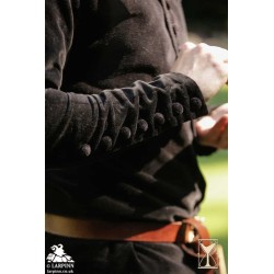 Bonifacio Cotehardie - Black - LARP Costumes