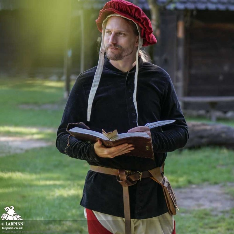 Bonifacio Cotehardie - Black - LARP Costumes