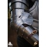 Captain Arm Protection - Plain Silver - LARP Armour - Plate